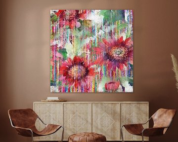 FLOWERS ON TEXTILE by Kelly Durieu