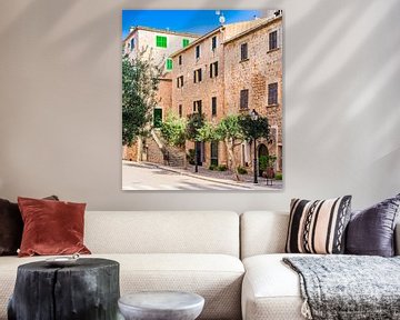 Street in Banyalbufar village on Mallorca, Spain Mediterranean Sea by Alex Winter