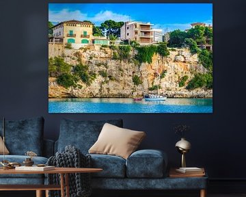 Beautiful view of the coast cliffs in Porto Christo on Mallorca, Spain Balearic islands by Alex Winter