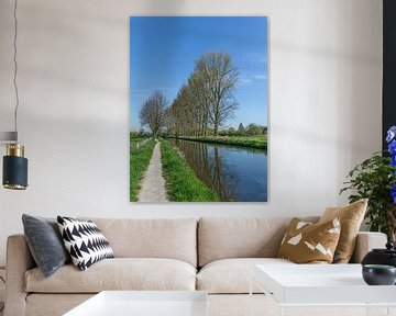 Sentier de randonnée dans la plaine inondable de la Niers près de Wachtendonk