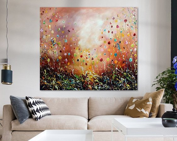 Example of the artwork in a room