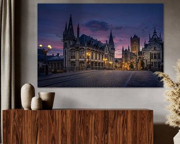 Ghent at sunrise by Dennis Donders
