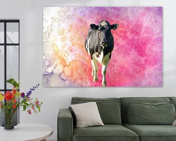 kleurrijke koe van Michel Zwart