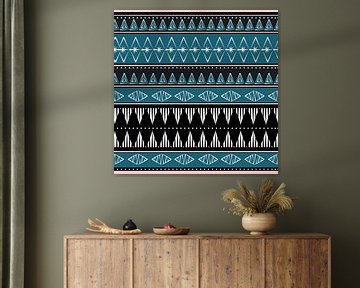 Navajo Pattern Aztec Abstract 9 van Gisela- Art for You