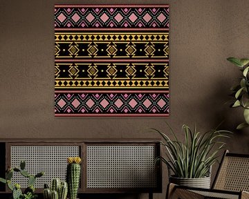 Print Aztec African Style 10 van Gisela- Art for You