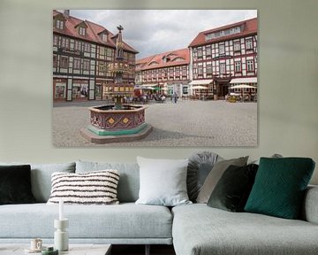 Marktplein van Wernigerode - Weldoenersfontein van t.ART