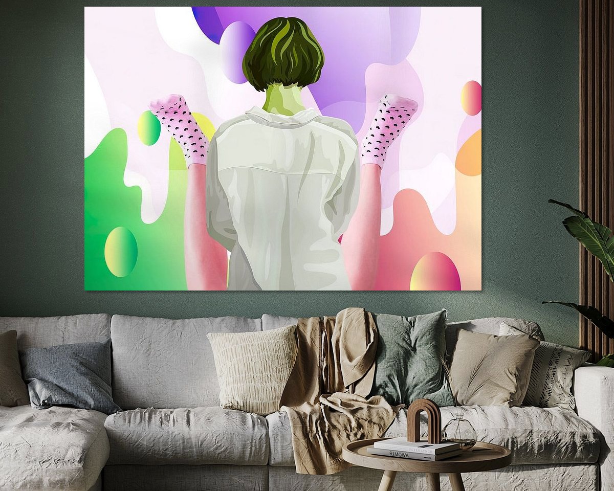 Example of the artwork in a room