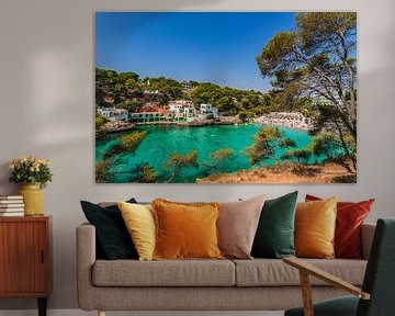 Spanje Middellandse Zee, prachtig strand baai van Cala Santanyi, Mallorca Balearen van Alex Winter