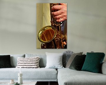saxofoons spelen van Norbert Sülzner