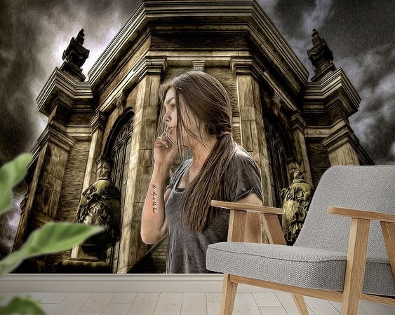 Example of the artwork in a room