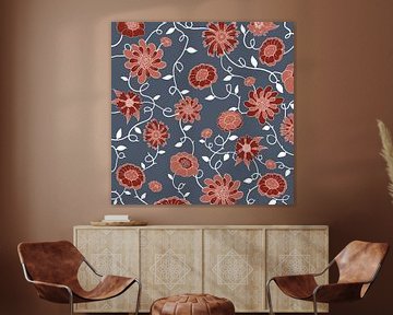 England in flowers - Classic modern pattern by Studio Hinte