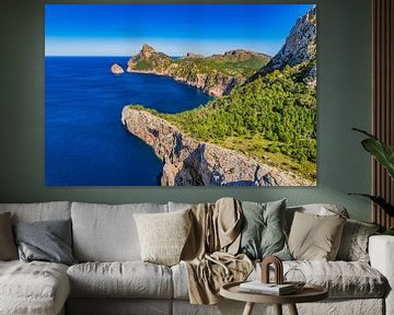 Cap de Formentor, verbazingwekkende rotsachtige kustlijn op Mallorca, Spanje Middellandse Zee van Alex Winter