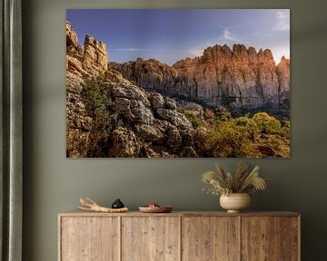 Torcal de Antequera, bijzondere rotsformaties, Spanje.