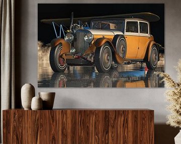 Bentley Stearman Model 75 from 1936 the legendary luxury car by Jan Keteleer (JanKé): A Journey Beyond the Canvas