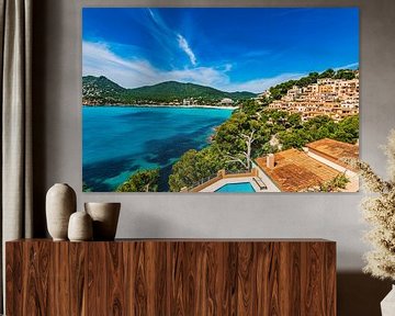 Belle vue de la baie de la côte de Canyamel sur l'île de Majorque, Espagne Mer Méditerranée sur Alex Winter