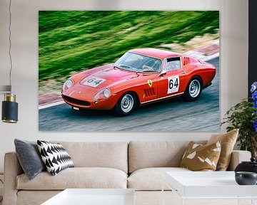 Ferrari 275 GTB klassischer Sportwagen in Spa Francorchamps von Sjoerd van der Wal Fotografie