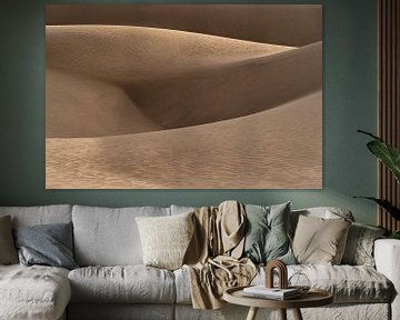 Dunes dorées dans le désert d'Iran
