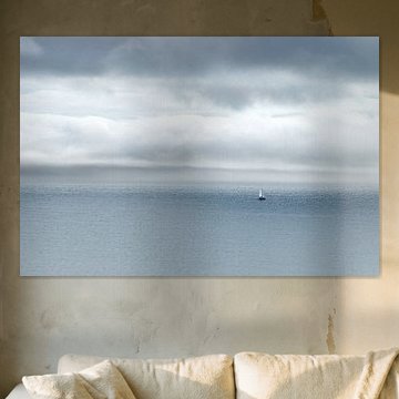 Air and sea and sailboat