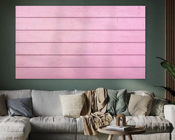 Pink pastel colored wooden planks background by Alex Winter