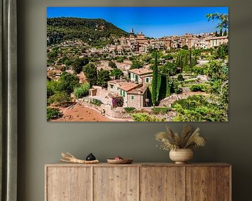 Idyllic view of mediterranean village Valldemossa on Mallorca island, Spain by Alex Winter