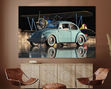 Volkswagen Kever Sedan - een legende op zich van Jan Keteleer (JanKé): Een reis voorbij het canvas