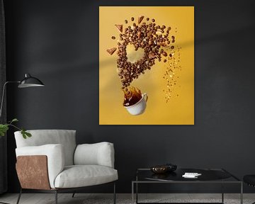 Coffee gets me excited van Gisela- Art for You