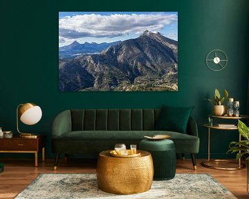 Clouds and the Sierra de Bernia mountain range by Adriana Mueller