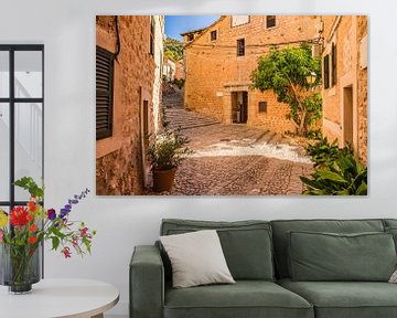 Old village of Fornalutx with view of the church, Mallorca Spain by Alex Winter