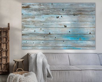 Blau grau Holzdielen Hintergrund Textur mit Kopie Raum von Alex Winter