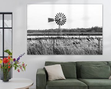 Klassieke windmolen in Friesland van Evert Jan Luchies