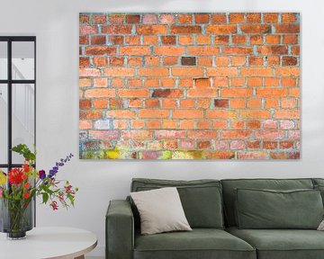 Background texture of red brick stone wall by Alex Winter