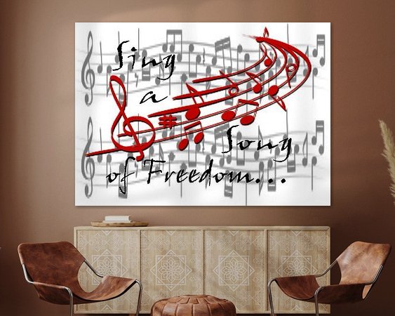 Example of the artwork in a room