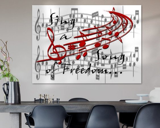 Example of the artwork in a room