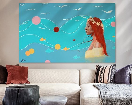 Example of the artwork in a room