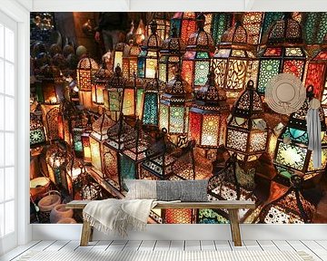 Lanterns at the market of Cairo by The Book of Wandering
