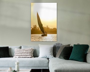Felucca sailboat on the Nile by The Book of Wandering