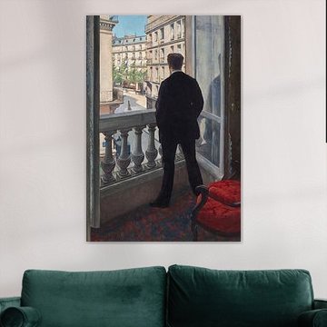Jeune homme à sa fenêtre, Gustave Cailleboite