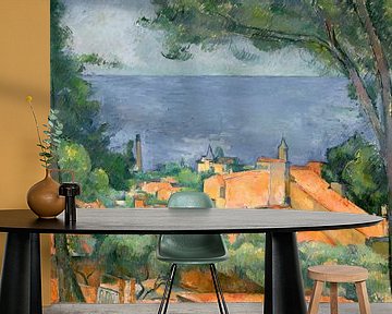 L'Estaque met rode daken, Paul Cézanne