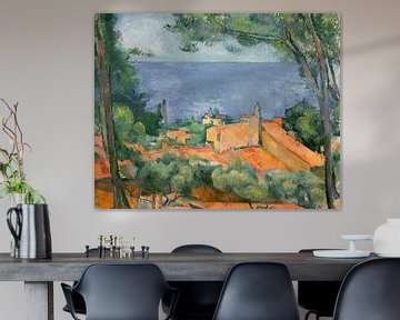 L'Estaque met rode daken, Paul Cézanne