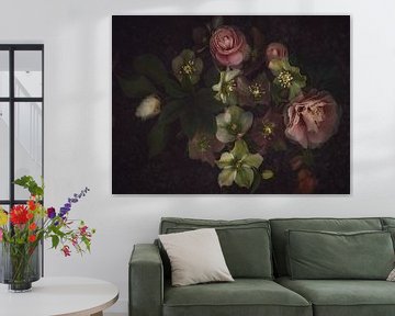 Hellebores and Camellias by Marina de Wit