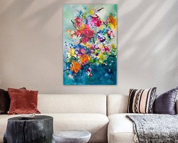 Painting Out Loud - powerful flower painting in loose style