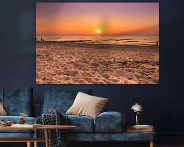 Sunset Domburg from the sandy beach