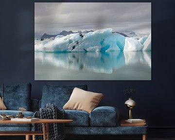 Eisberge in einem Gletschersee von Sjoerd van der Wal