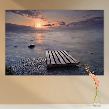 Pallet washed ashore on the IJsselmeer