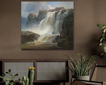 Christian Morgenstern, Der Wasserfall Haugsfossen bei Modum in Norwegen, 1843 von Atelier Liesjes