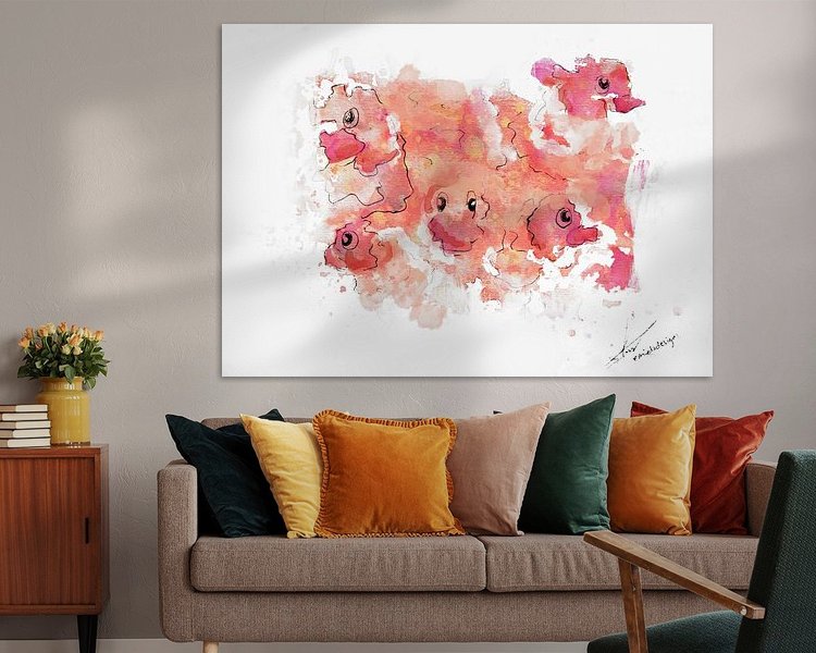 Example of the artwork in a room