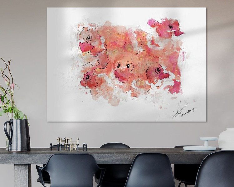 Example of the artwork in a room