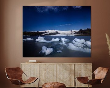 Glacier du lac Jökulsárlón, Islande sur Eddy Westdijk