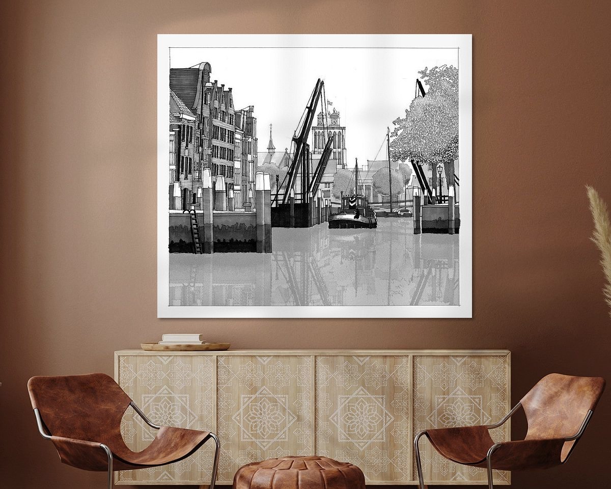 Example of the artwork in a room