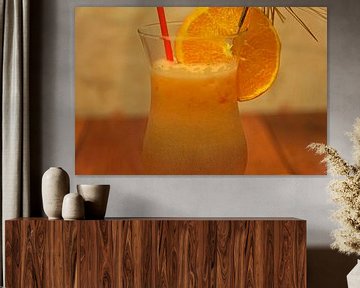 alcoholvrije papaja-gembercocktail met gemberlimonade van Babetts Bildergalerie